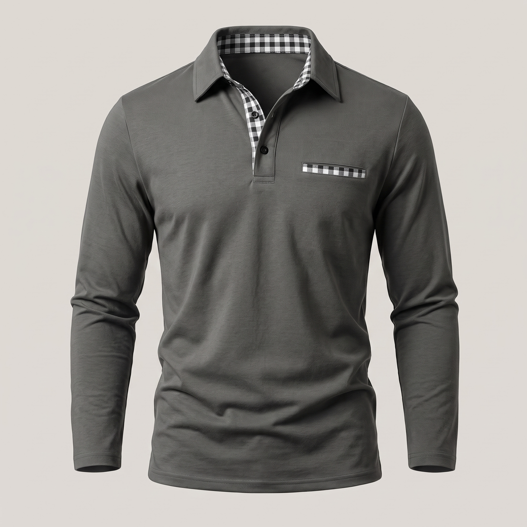 CALVERTON LONG-SLEEVE POLO