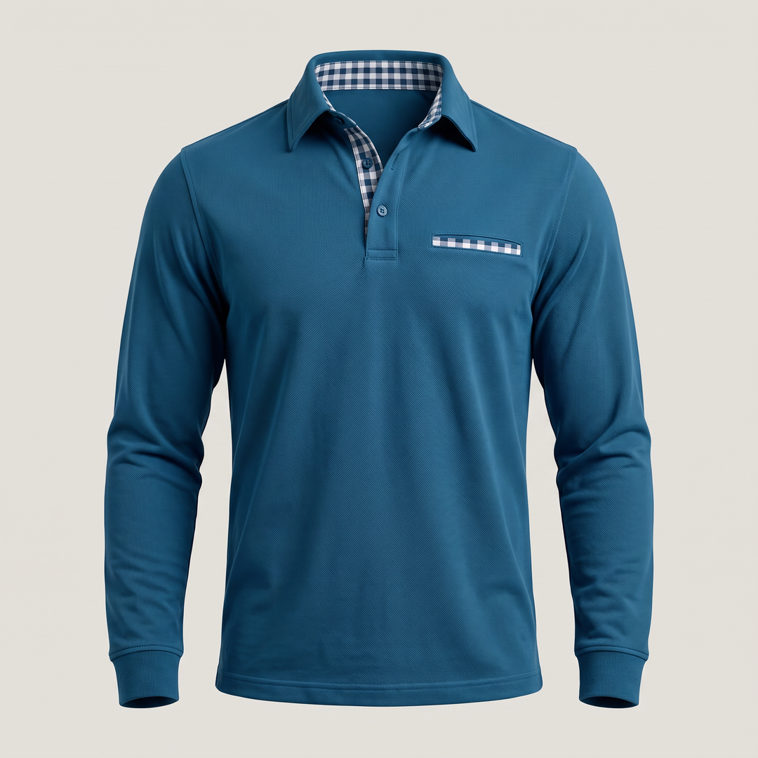CALVERTON LONG-SLEEVE POLO