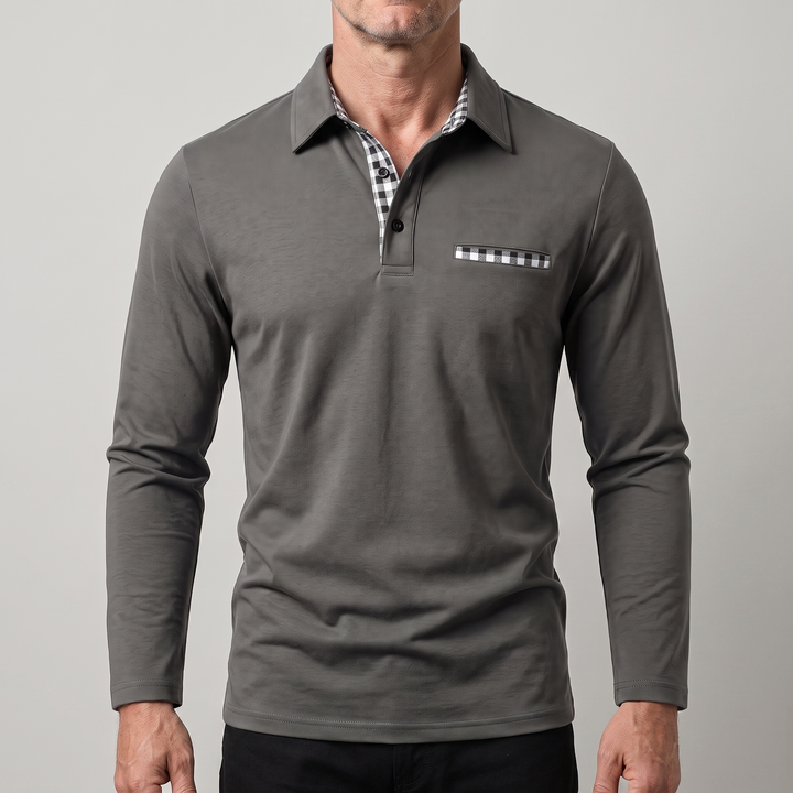 CALVERTON LONG-SLEEVE POLO