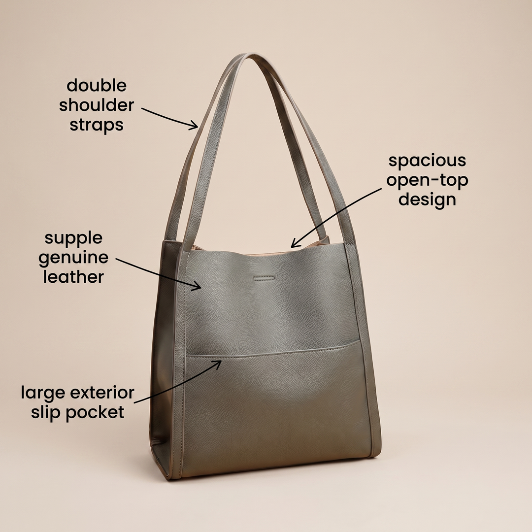 CLARA GENUINE LEATHER SHOULDER BAG