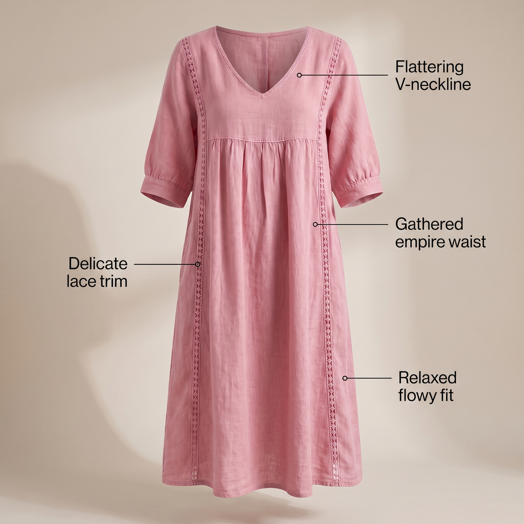 DAISY LACE TRIM DRESS