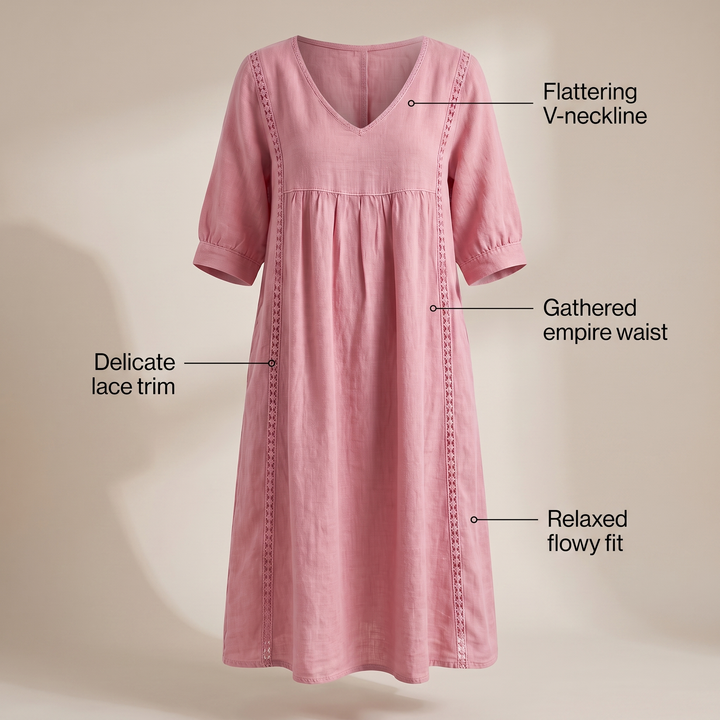 DAISY LACE TRIM DRESS