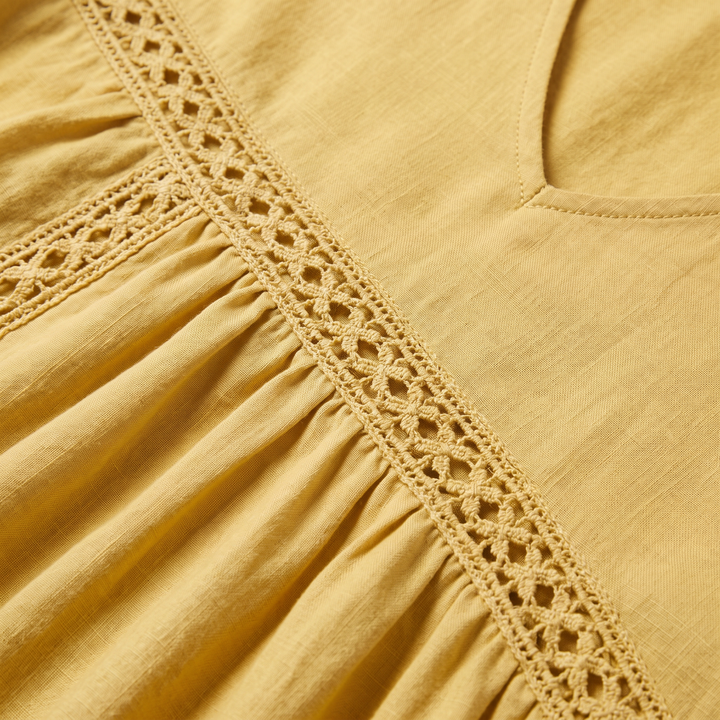 DAISY LACE TRIM DRESS