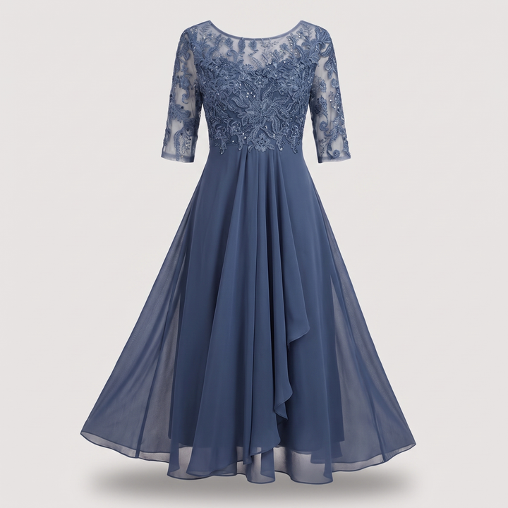 ELARA SOFT FLOW CHIFFON DRESS