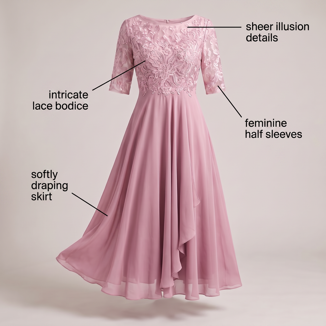 ELARA SOFT FLOW CHIFFON DRESS