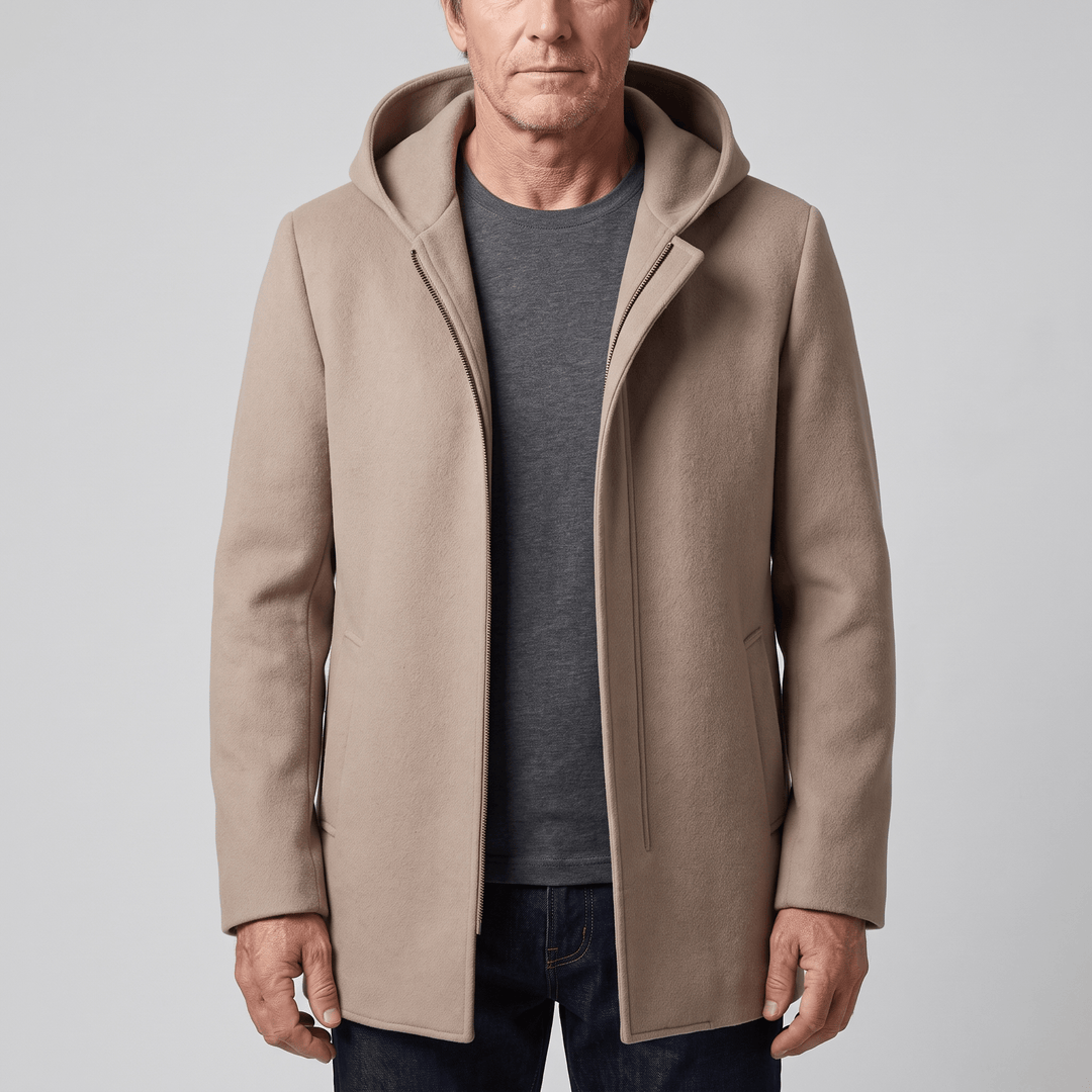 100% WOOLEN HOODED COAT - Avenelle London