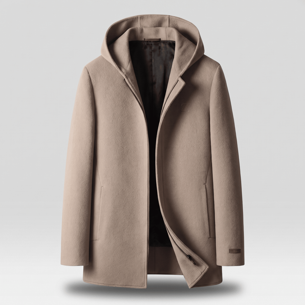 100% WOOLEN HOODED COAT - Avenelle London