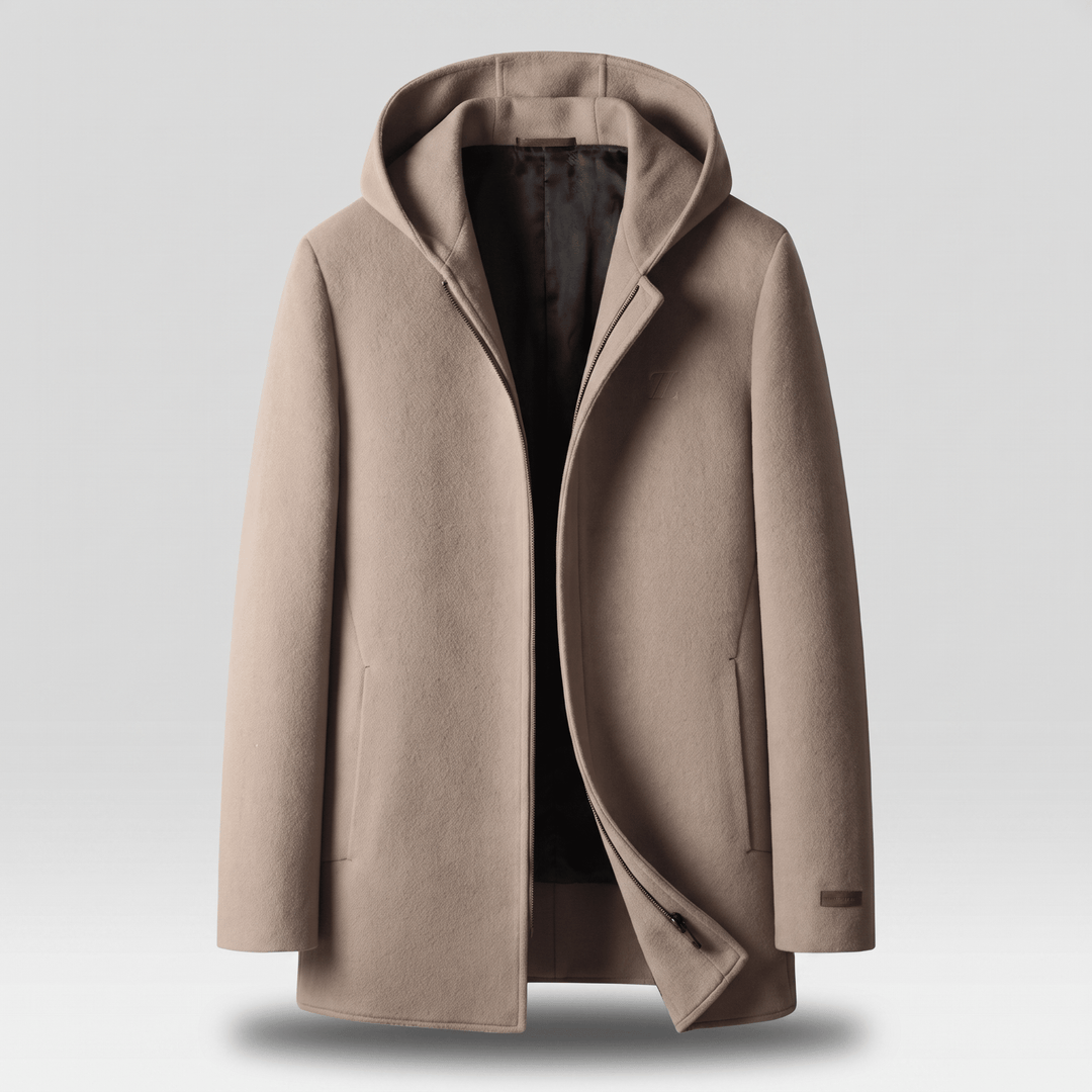 100% WOOLEN HOODED COAT - Avenelle London