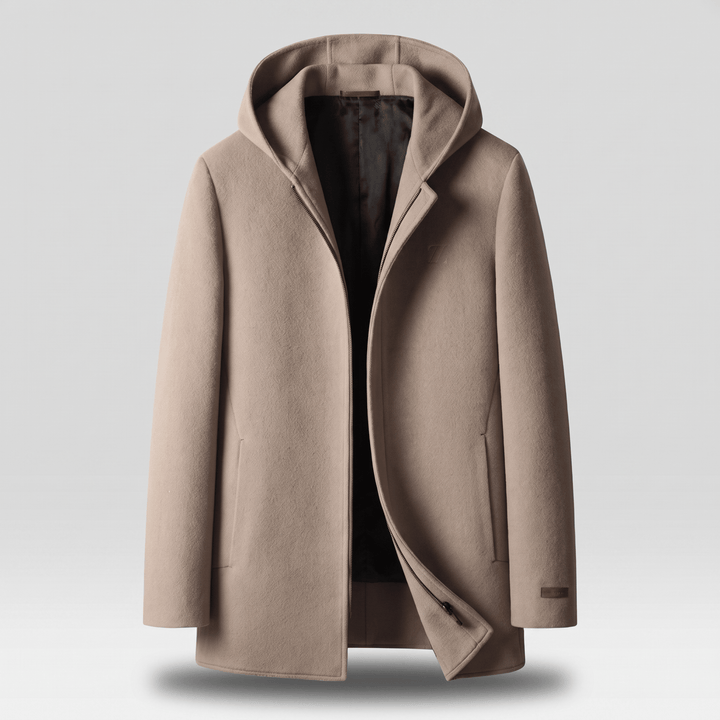 100% WOOLEN HOODED COAT - Avenelle London