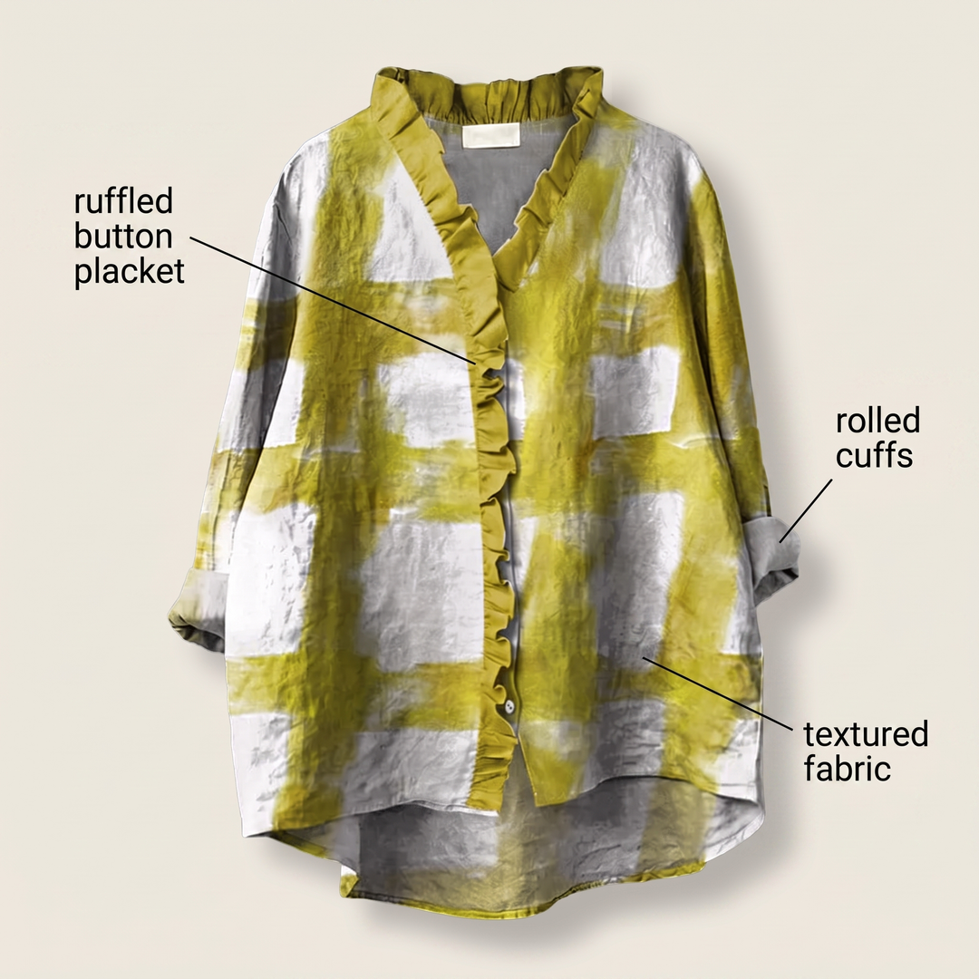 ELODIE SUMMER LINEN TOP