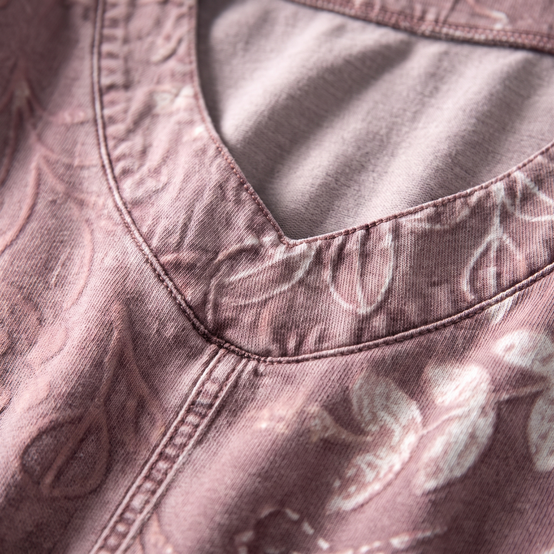ELVERA LEAF PRINT BLOUSE