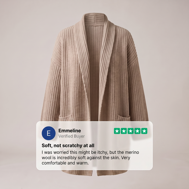 THALIRA WOOL CARDIGAN