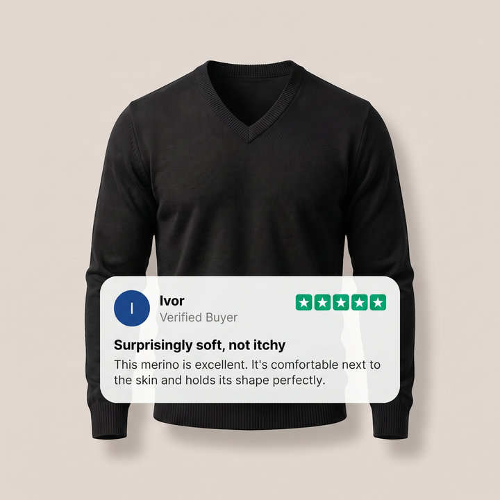 HUXFORD MERINO WOOL JUMPER