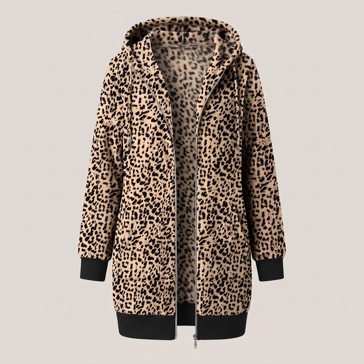 ROSAMUND COSY ZIP HOODIE COAT
