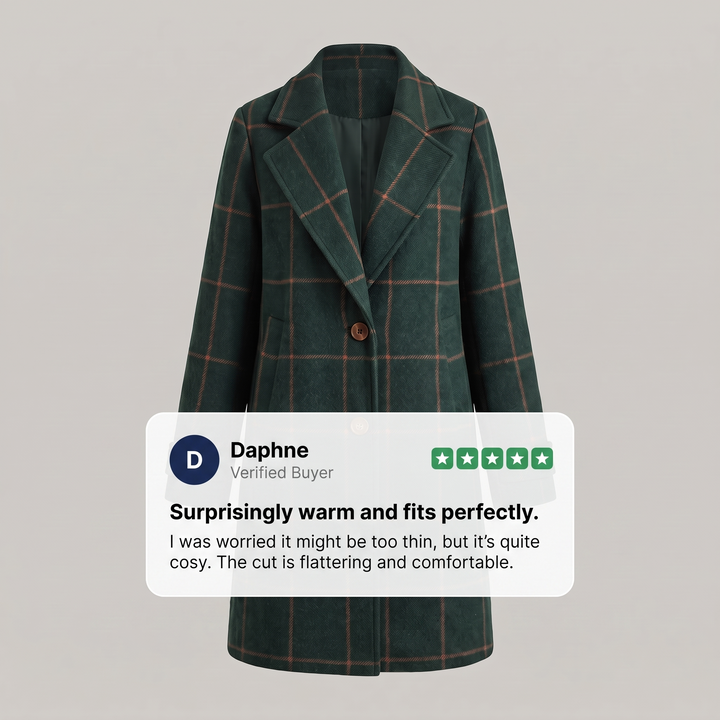 CORALIE CHECKERED COAT
