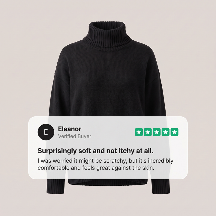 AURORA CASHMERE TURTLENECK SWEATER