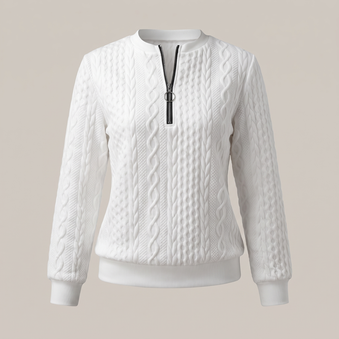 AMY SWEATER WITH ZIPPER