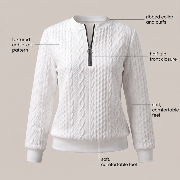 AMY SWEATER WITH ZIPPER