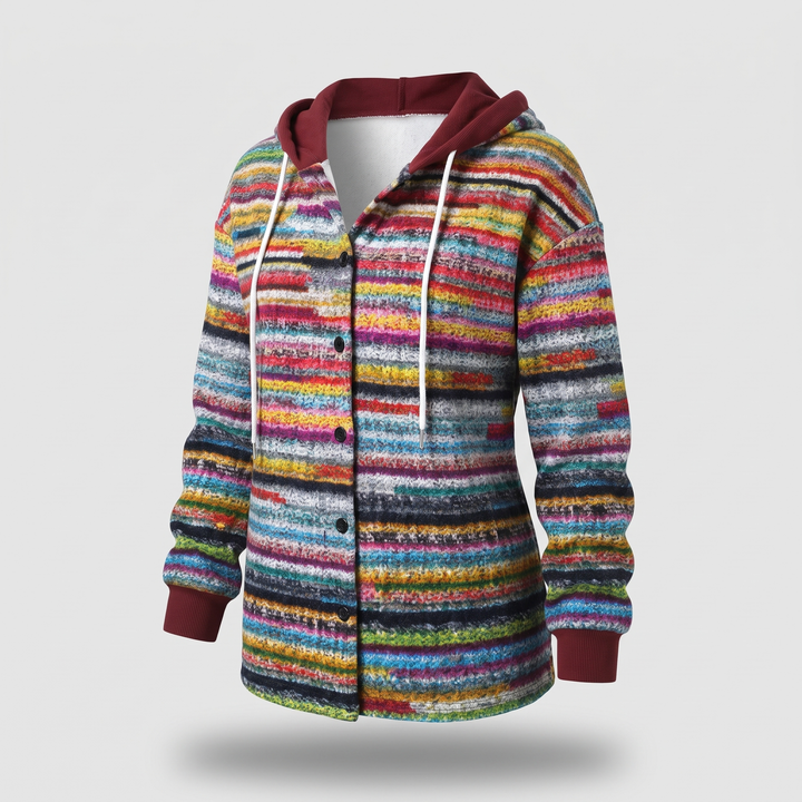 HIGHLAND PLAID HOODED COAT