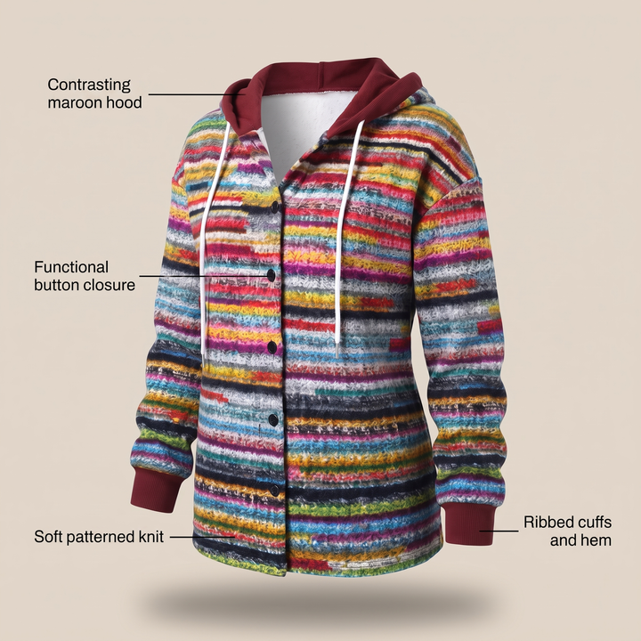 HIGHLAND PLAID HOODED COAT
