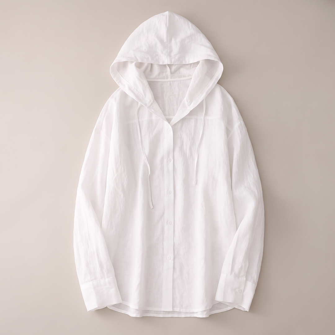 VICTORIA LINEN HOODIE