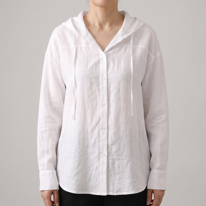 VICTORIA LINEN HOODIE