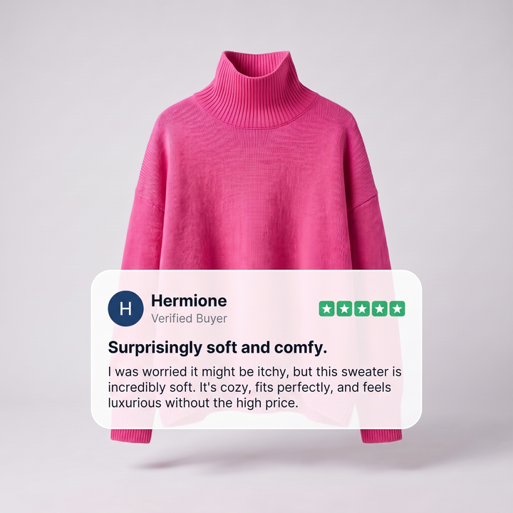 ARIA OVERSIZED TURTLENECK SWEATER