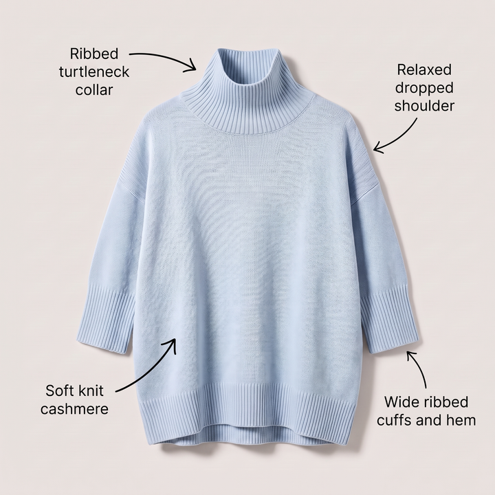 ARIA OVERSIZED TURTLENECK SWEATER