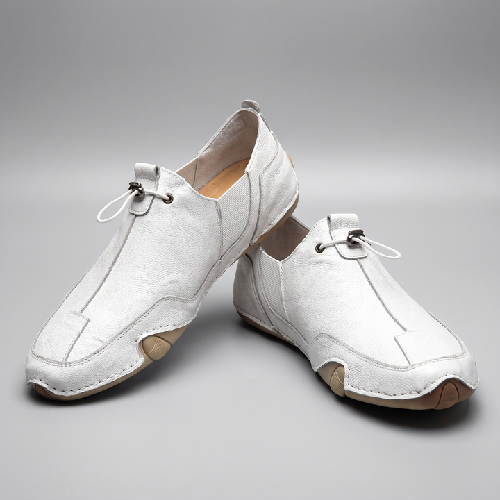 LORENZO GENUINE LEATHER SLIP-ONS