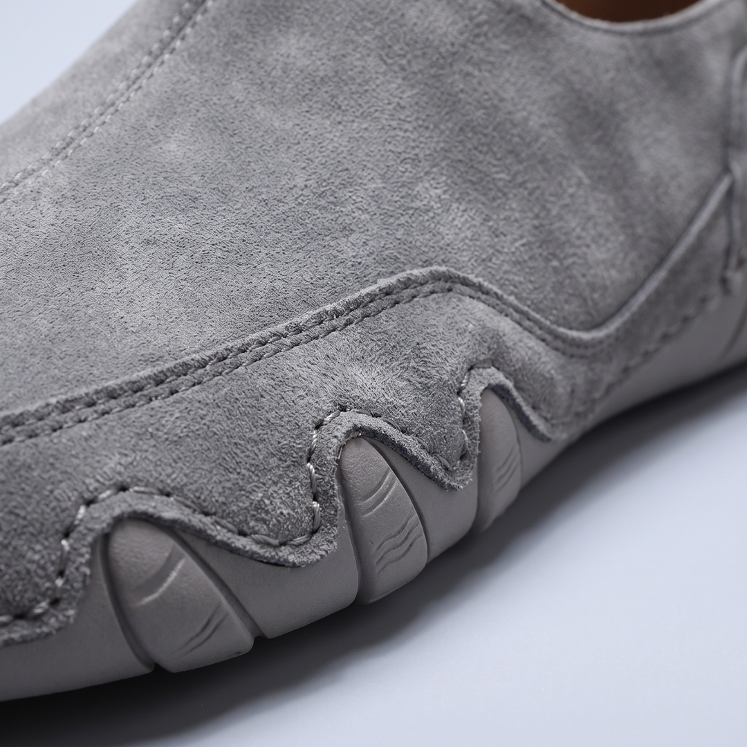 LORENZO GENUINE LEATHER SLIP-ONS