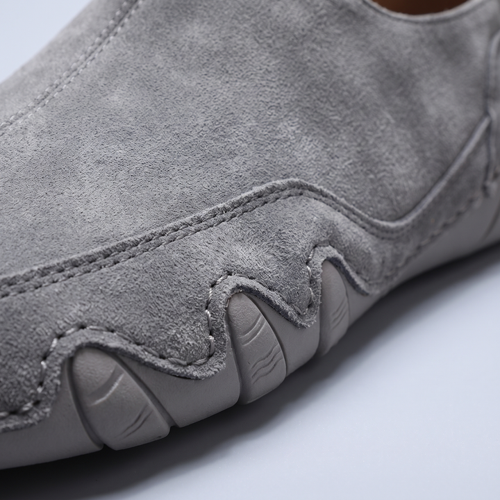 LORENZO GENUINE LEATHER SLIP-ONS