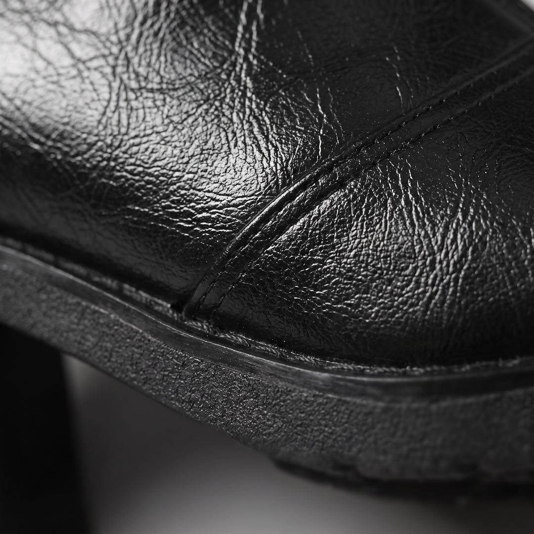 WHITNEY LEATHER ANKLE BOOTS
