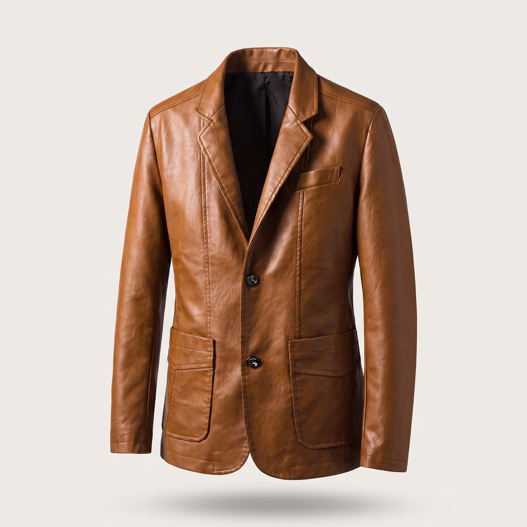ALESSANDRO LEATHER BLAZER