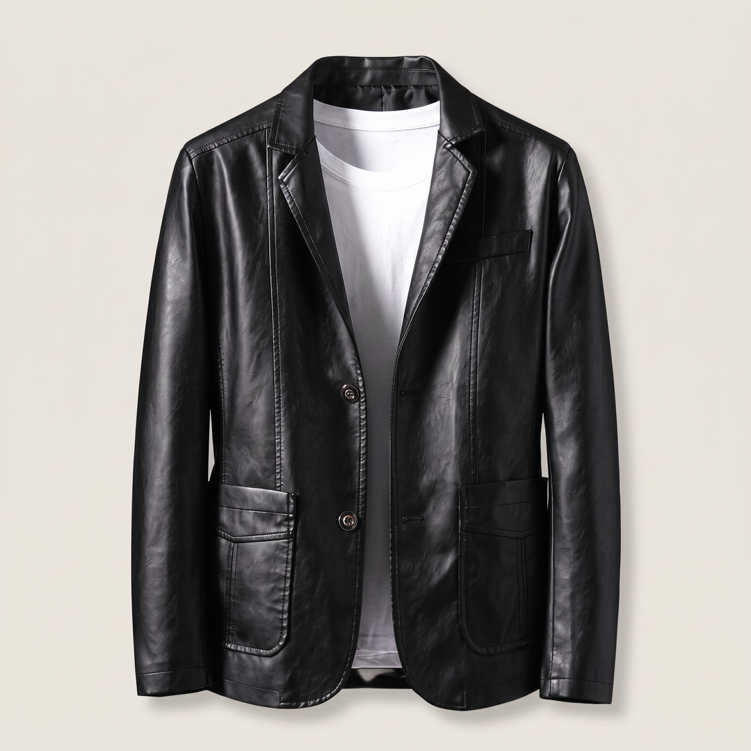 ALESSANDRO LEATHER BLAZER