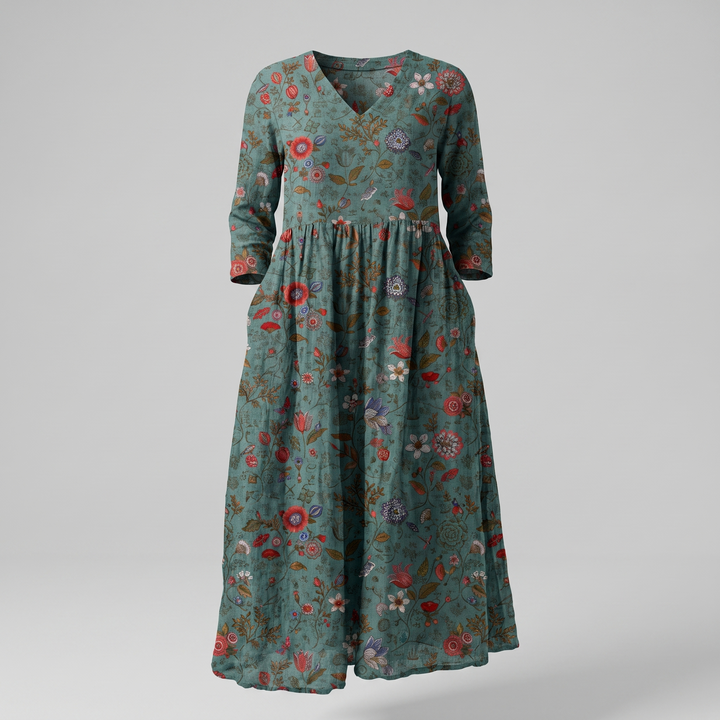 ALINA BLOSSOM MIDI DRESS