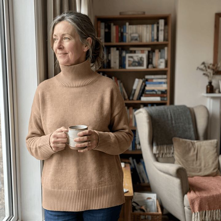ARIA OVERSIZED TURTLENECK SWEATER - Avenelle London