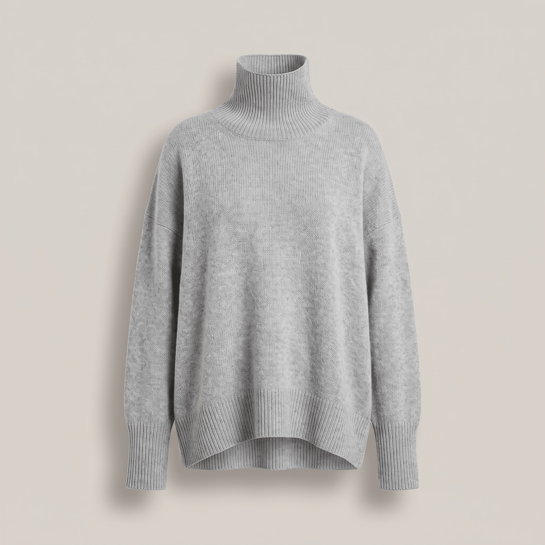 ARIA OVERSIZED TURTLENECK SWEATER - Avenelle London