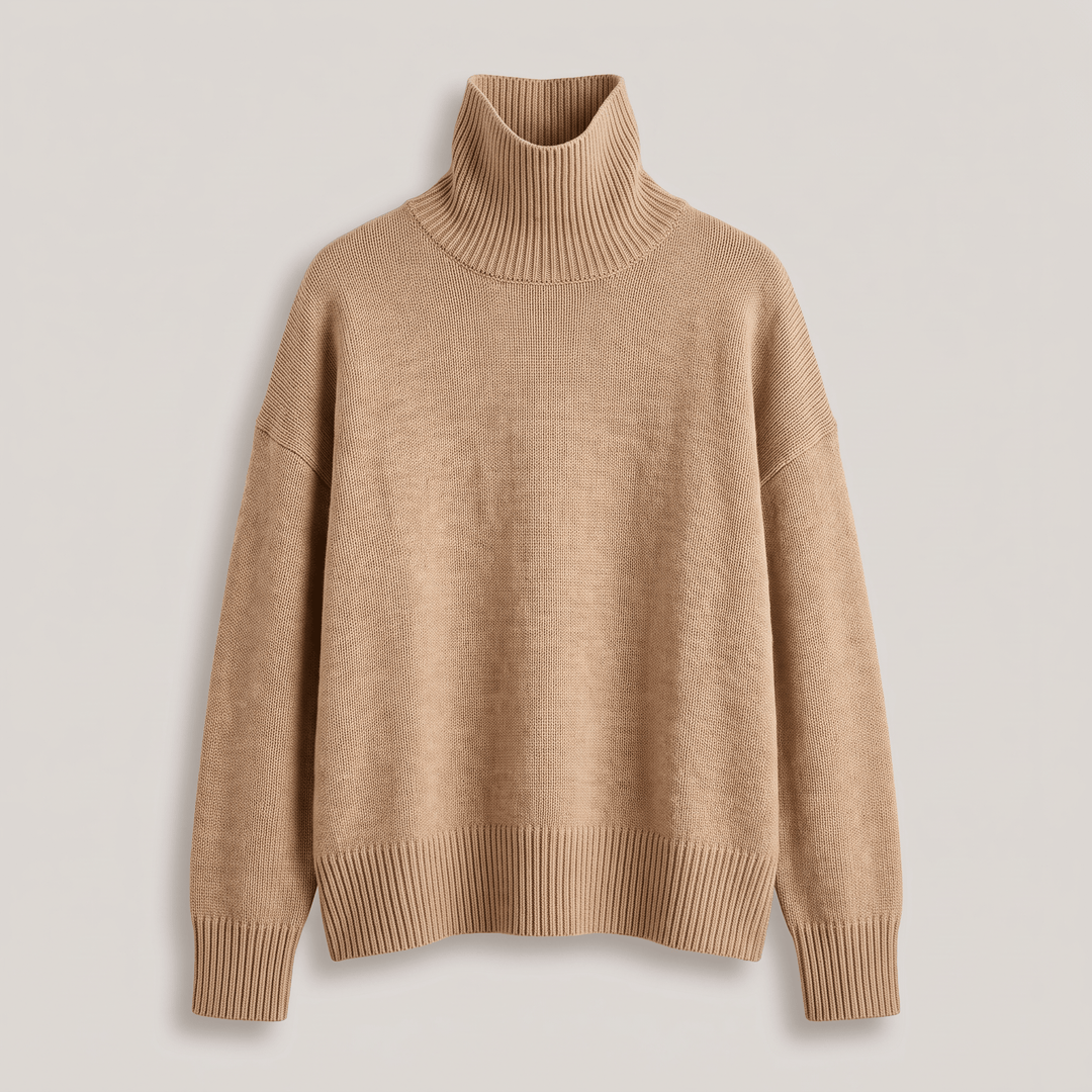 ARIA OVERSIZED TURTLENECK SWEATER - Avenelle London