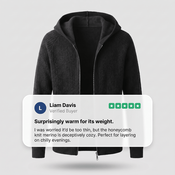 ARVEN WOOL HOODIE - Avenelle London