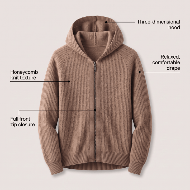ARVEN WOOL HOODIE - Avenelle London