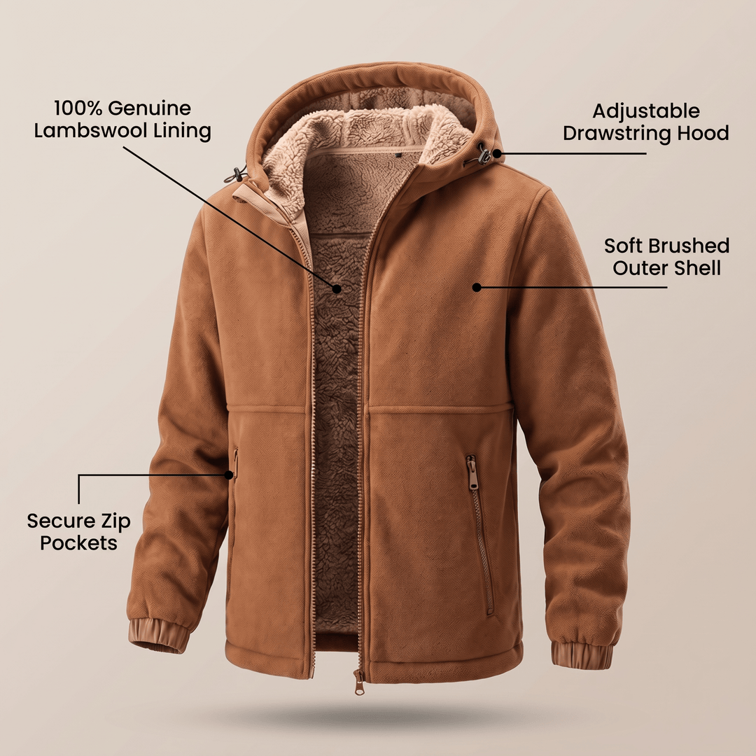 ASHTON BLAKE LAMBSWOOL JACKET - Avenelle London