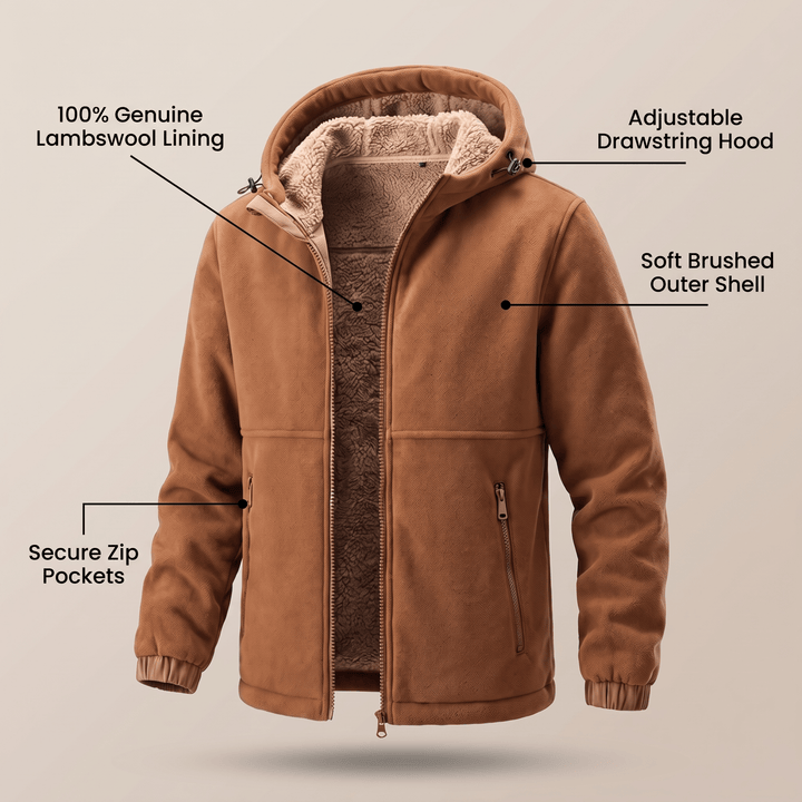 ASHTON BLAKE LAMBSWOOL JACKET - Avenelle London