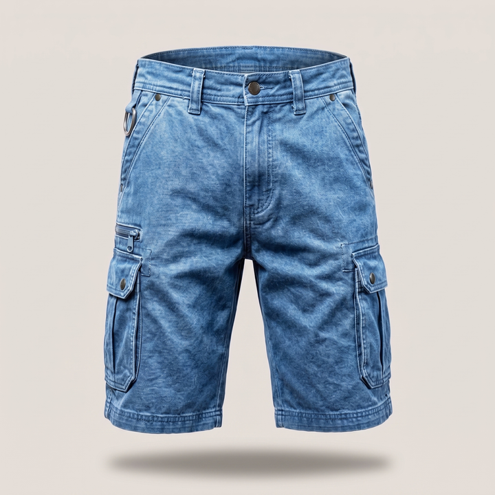 BRAMSHAW POCKET DENIM SHORTS