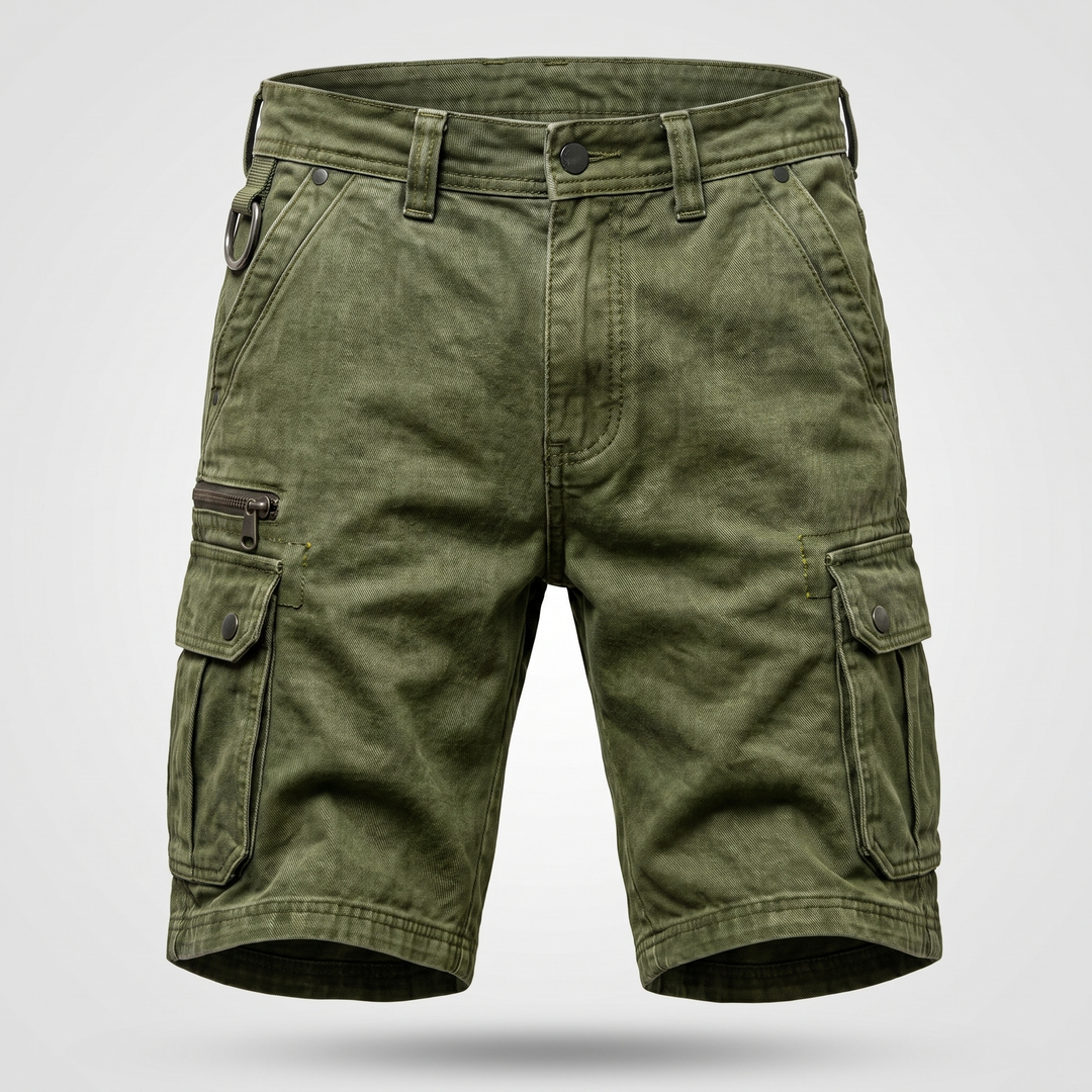BRAMSHAW POCKET DENIM SHORTS