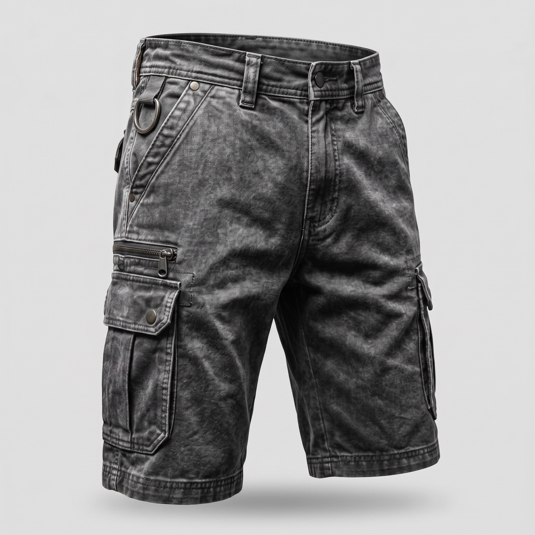 BRAMSHAW POCKET DENIM SHORTS