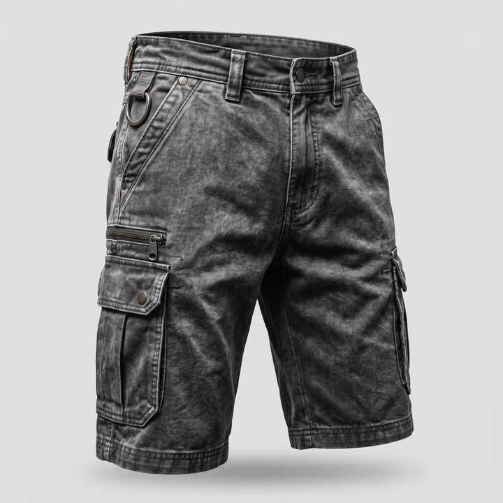 BRAMSHAW POCKET DENIM SHORTS