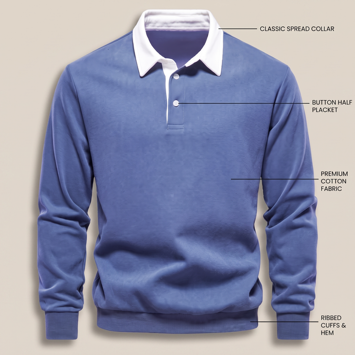 ELLISON POLO SWEATER