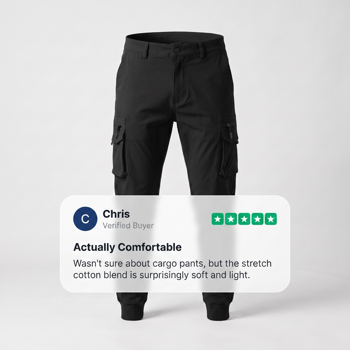 ELMSDEN PREMIUM STRETCH CARGO TROUSERS