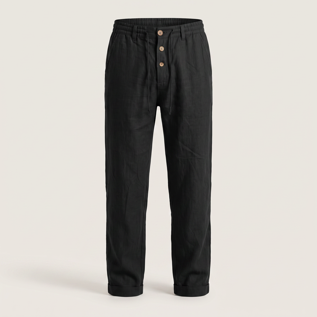 ETHAN LINEN TROUSERS