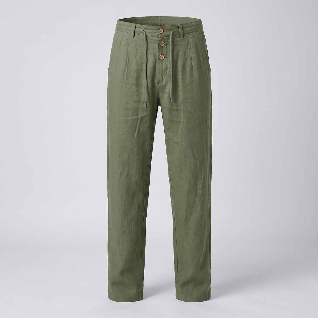 ETHAN LINEN TROUSERS